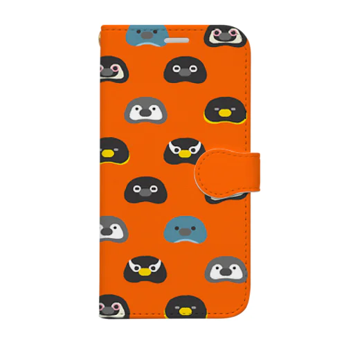 Penguin beans.〈バーミリオン〉 Book-Style Smartphone Case