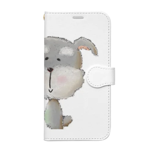 ほんわかミニチュアシュナウザー Book-Style Smartphone Case