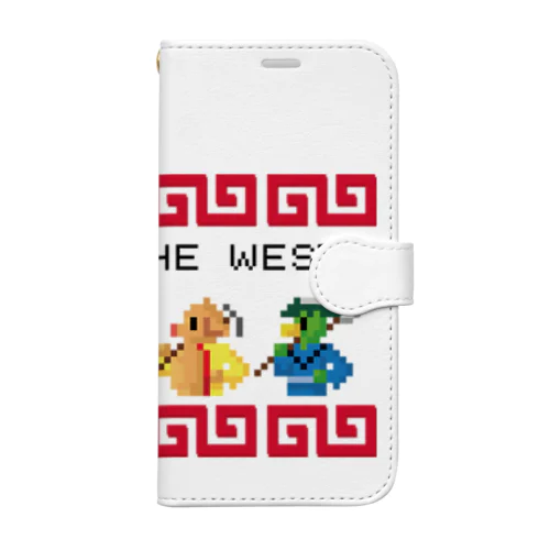 【FC風】GO TO THE WEST【ドット絵 】  手帳型スマホケース