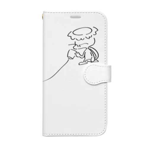 かっぱと糸電話 Book-Style Smartphone Case