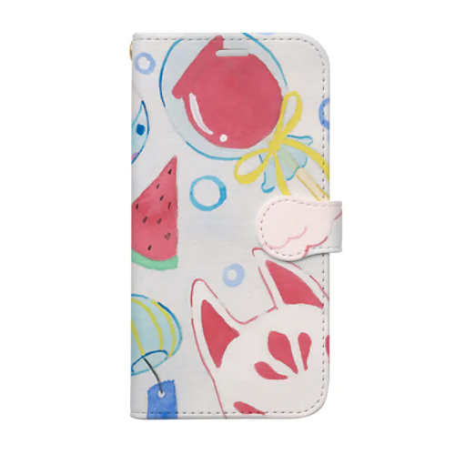 夏祭りちゃん Book-Style Smartphone Case