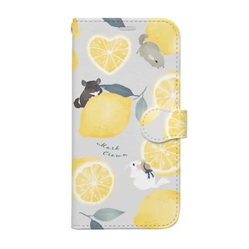 チンチラ Lemon Book-Style Smartphone Case