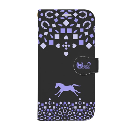 モロッカン駈歩紫 Book-Style Smartphone Case
