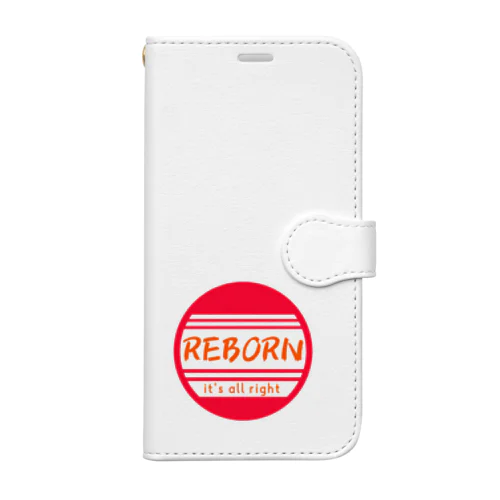 REBORNマーク 手帳型スマホケース