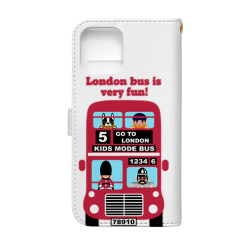 楽しいロンドンバス♪ Book-Style Smartphone Case