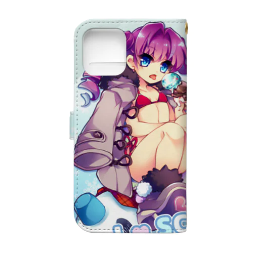 I♥SCREAM - B（正方形／缶バッジやタオルなど用） Book-Style Smartphone Case