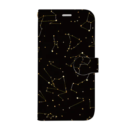 手帳型iPhoneケース - STAR MAP 手帳型スマホケース