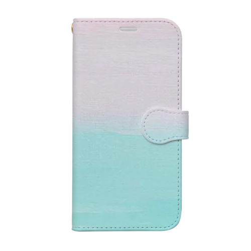 海と空のemelard pink Book-Style Smartphone Case