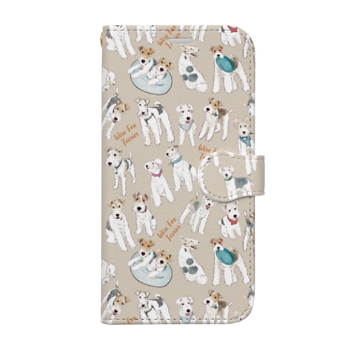 うちの子を探せ/ワイヤーフォックステリア Book-Style Smartphone Case