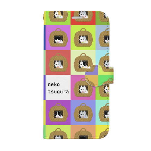 neko tsugura 手帳型スマホケース