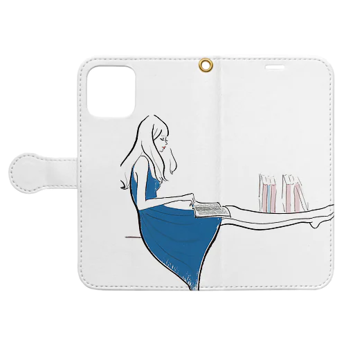 癒やしのひと時 Book-Style Smartphone Case