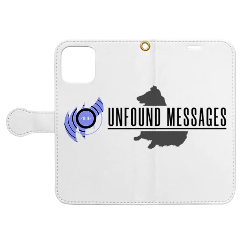 Unfound Messages 017-H-W 手帳型スマホケース