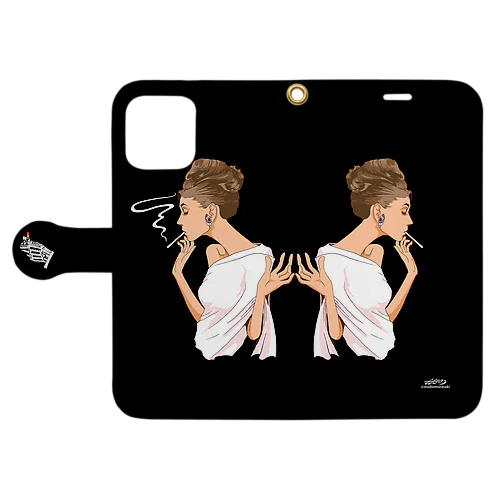 ANN SMOKE Book-Style Smartphone Case