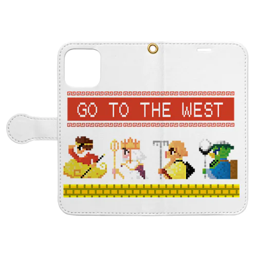 【SFC風】GO TO THE WEST【ドット絵 】 Book-Style Smartphone Case