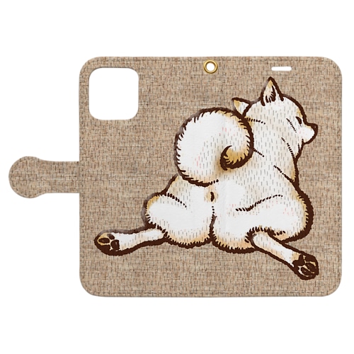 柴尻（白柴） Book-Style Smartphone Case