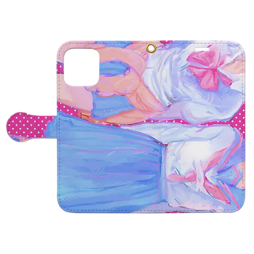 制服女子 Book-Style Smartphone Case