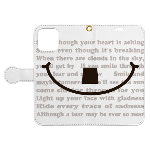 ちょびヒゲSMILE Book-Style Smartphone Case