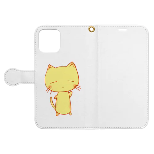 ゆるいねむい和み猫（なごみねこ） Book-Style Smartphone Case