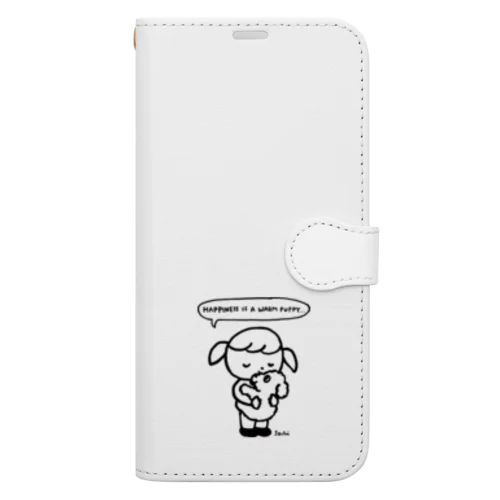 『しあわせはあたたかい子犬』 Book-Style Smartphone Case