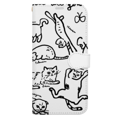 cat cat cat !! Book-Style Smartphone Case