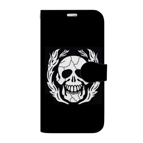 fire skull Book-Style Smartphone Case