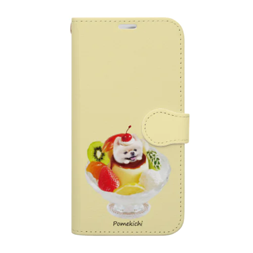 iPhone13Pro クリームイエロー Book-Style Smartphone Case