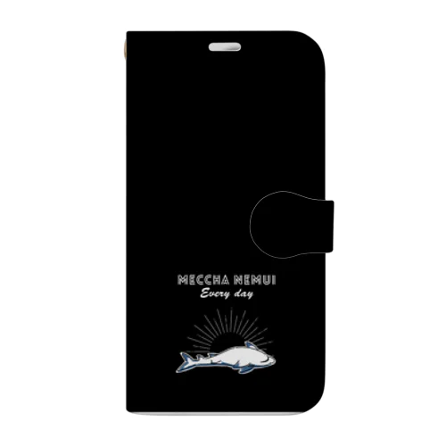 MECCHA NEMUI さめ Book-Style Smartphone Case