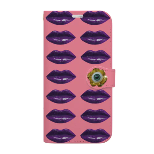 for iPhone 13 Pro GlitterLIP x EYEflower  Book-Style Smartphone Case