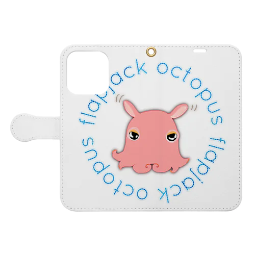 Flapjack Octopus(メンダコ) 英語バージョン 手帳型スマホケース