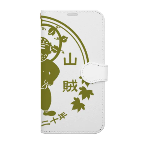 山賊ブドウロゴOD Book-Style Smartphone Case