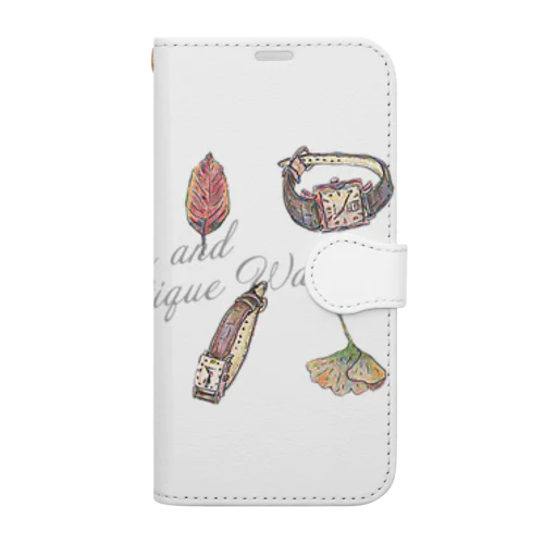 leaves and Antique Watches Book-Style Smartphone Case