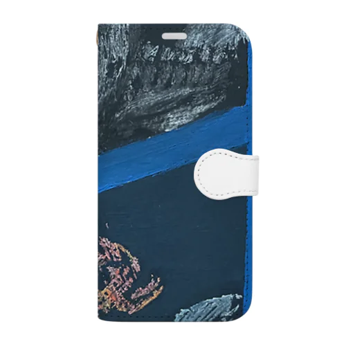 gashadokuro BLUE（tokumiシリーズ） Book-Style Smartphone Case