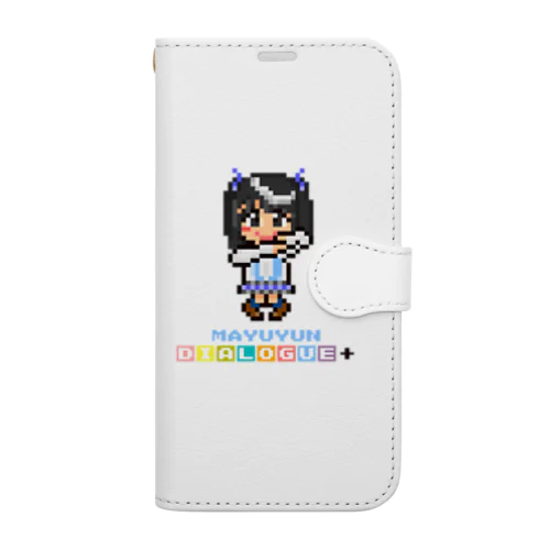 ドットDIALOGUE＋ まゆゆん推し手帳型スマホケース Book-Style Smartphone Case