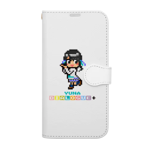 ドットDIALOGUE＋ ゆーな推し手帳型スマホケース Book-Style Smartphone Case