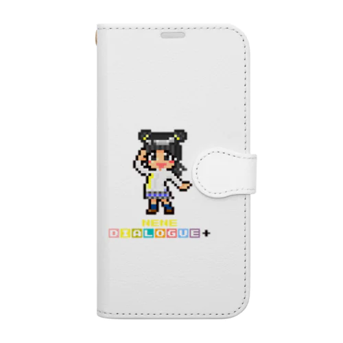 ドットDIALOGUE＋ ねーね推し手帳型スマホケース Book-Style Smartphone Case