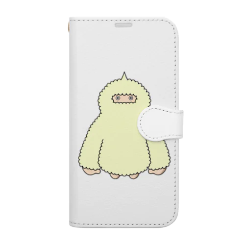 もこもこイエティ Book-Style Smartphone Case