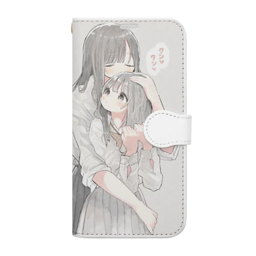 【アマリリス】女子高生 (クンクン百合Ver.) Book-Style Smartphone Case