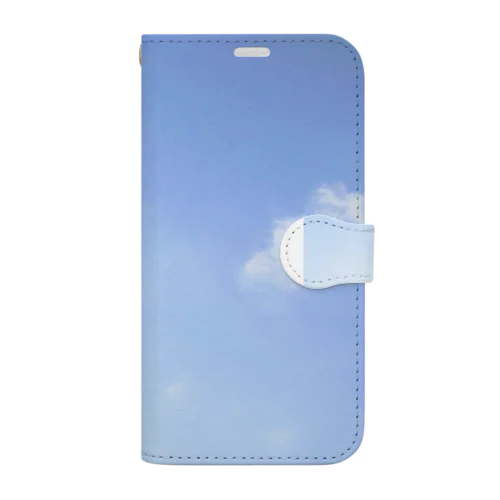 青空、太陽、雲 Book-Style Smartphone Case