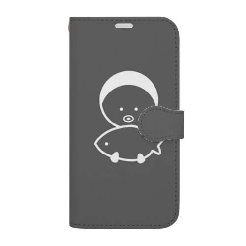 黒ペンギン手帳型 Book-Style Smartphone Case