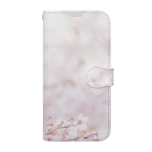 桜 手帳型スマホケース