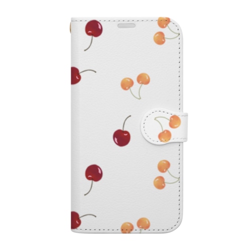 さくらんぼチェリー Book-Style Smartphone Case