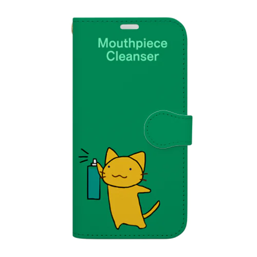 きねこおそうじ手帳型スマホケース Book-Style Smartphone Case