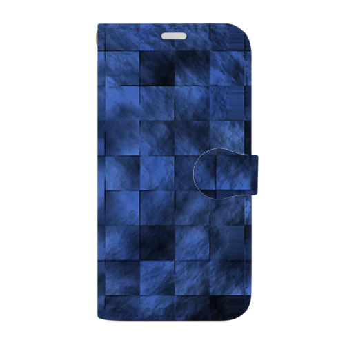 テクスチャ・blue block Book-Style Smartphone Case