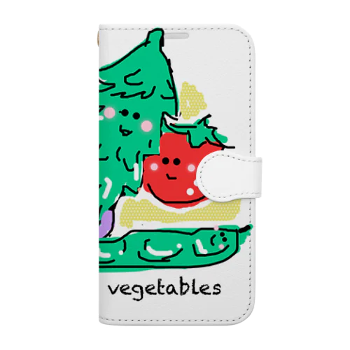野菜を食べよう(Let's eat vegetables) Book-Style Smartphone Case