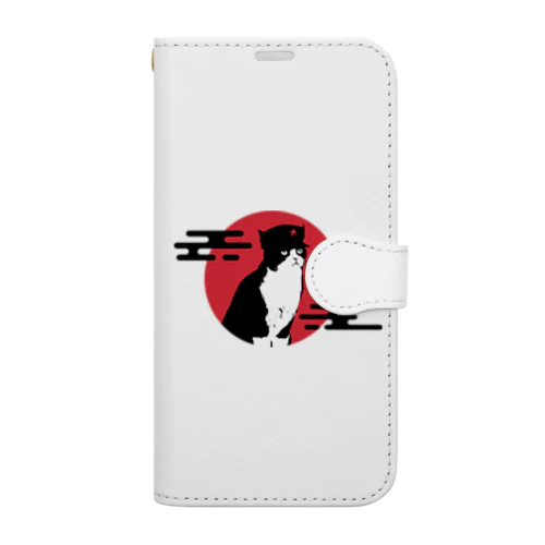 【前プリント】人民帽猫 Book-Style Smartphone Case