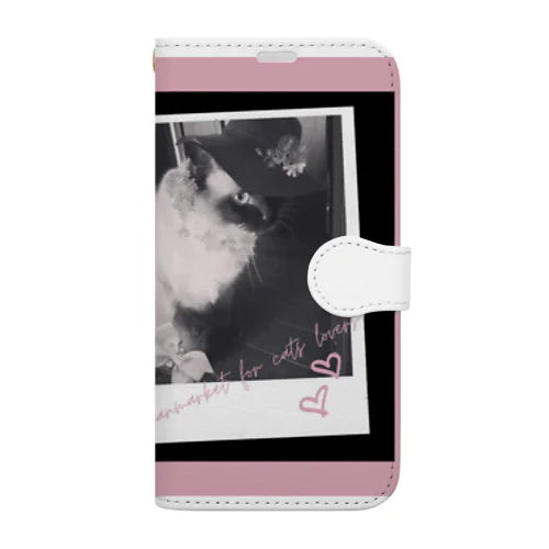おでかけマダム・カエラ Book-Style Smartphone Case