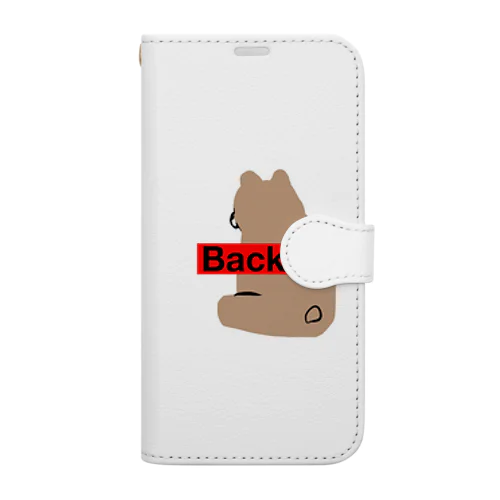 Back view 手帳型スマホケース