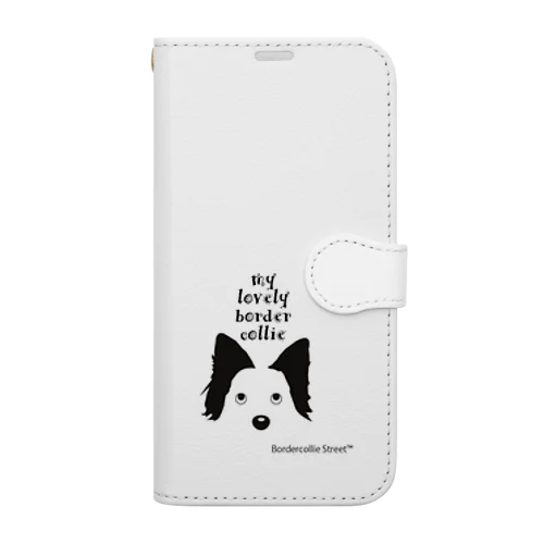 Border Collie Ａ-3 Book-Style Smartphone Case