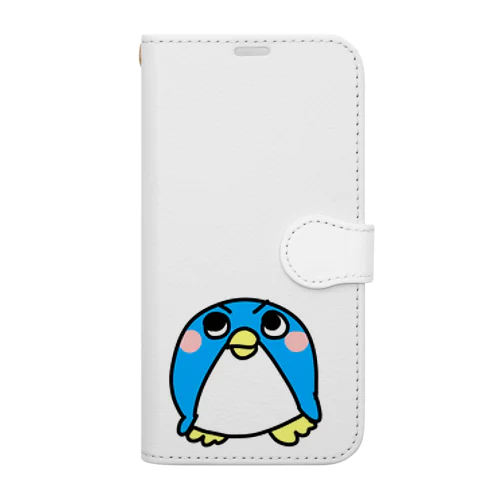 凛々しいペンギン 手帳型スマホケース