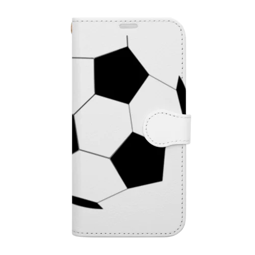 サッカーボール 手帳型スマホケース